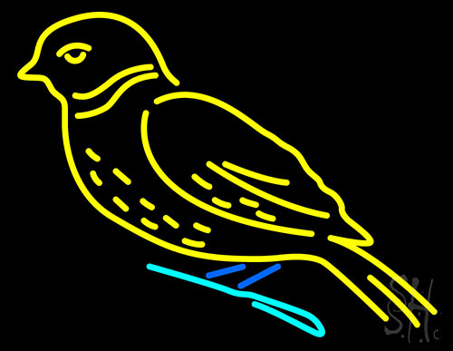 Birds Logo Neon Sign