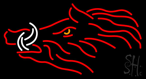 Boar Logo Neon Sign