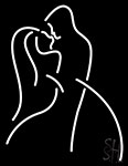 Bridal Couple Clipart Neon Sign