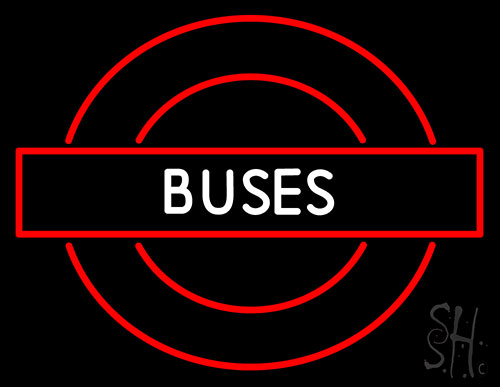 Buses Roundel Logo Neon Sign