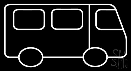 Bus Green Logo Neon Sign