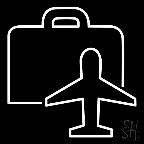 Business Flight Neon Sign