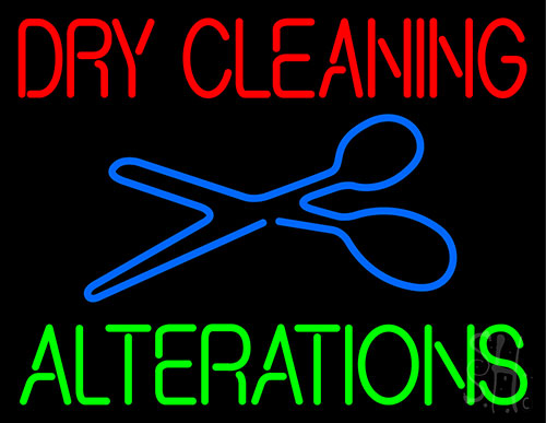 Dry Cleaning Alteration Neon Sign