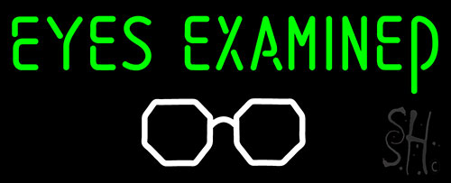 Eyes Examined Neon Sign