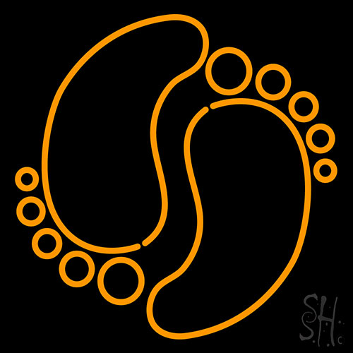 Foot Red Logo Neon Sign
