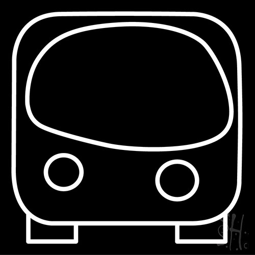 Front Of A Bus Neon Sign