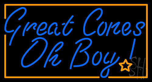Great Cones Oh Boy Neon Sign