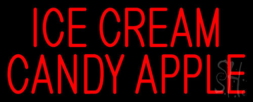 Ice Cream Candy Apple Neon Sign