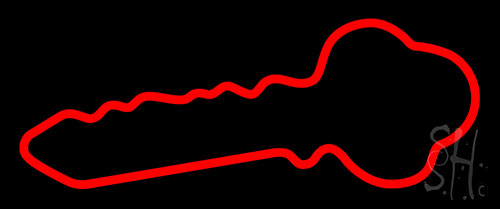 Key Logo Red Neon Sign