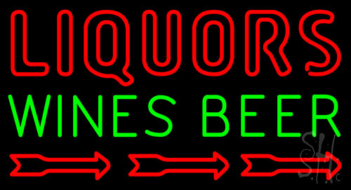 Liquor Wings Beer Neon Sign