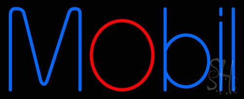 Mobil Neon Sign
