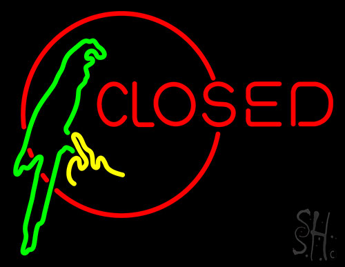 Parrot Open Closed Neon Sign