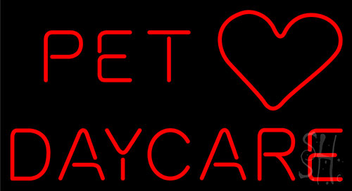 Pet Daycare Neon Sign