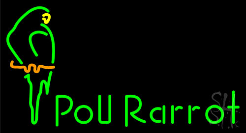 Poll Parrot Logo Neon Sign