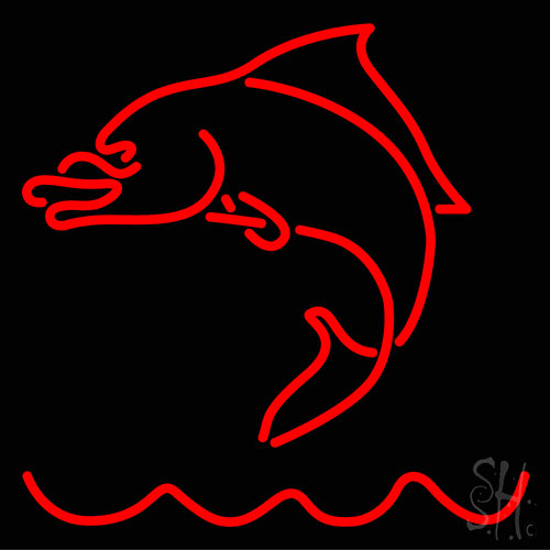 Red Fish Neon Sign