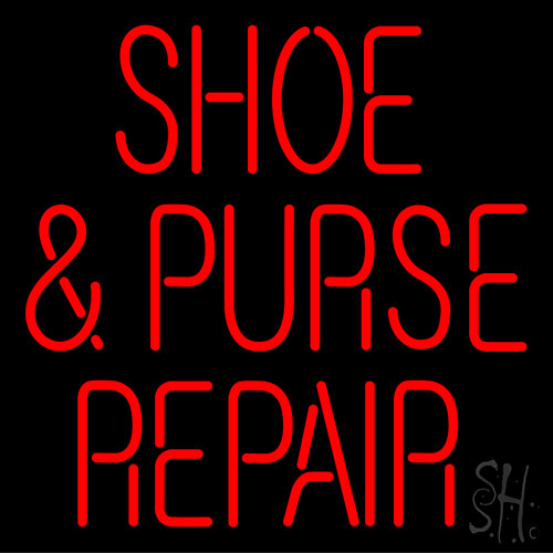Shoe Purse Repair Neon Sign