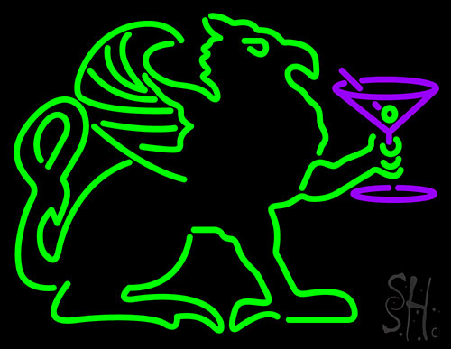 The Griffin Cocktail Lounge Neon Sign