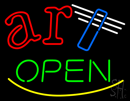 Art Open Neon Sign