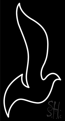 Bird Outline Neon Sign
