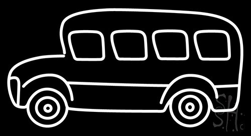 Bus For Kids Neon Sign