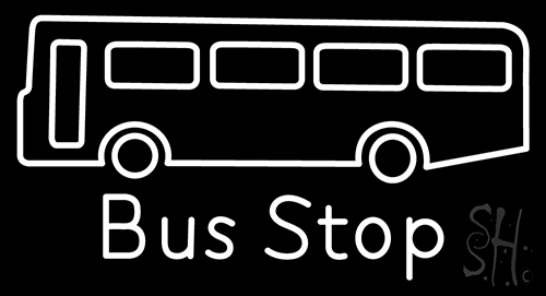 Bus Stop Neon Sign