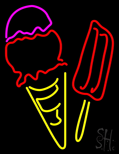 Candy And Ice Cream Neon Sign