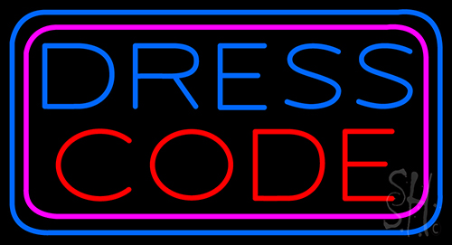 Dress Code Neon Sign