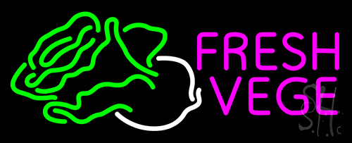Fresh Vege With Logo Neon Sign
