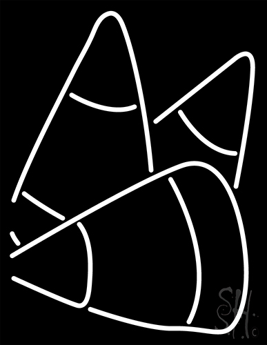 Halloween Candy Coloring Neon Sign