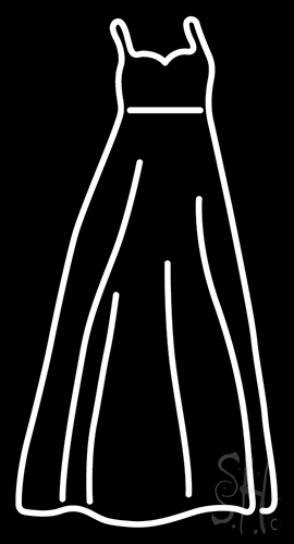 Lady Wedding Gown 1 Neon Sign