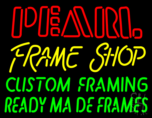 Pearl Frame Shop Neon Sign