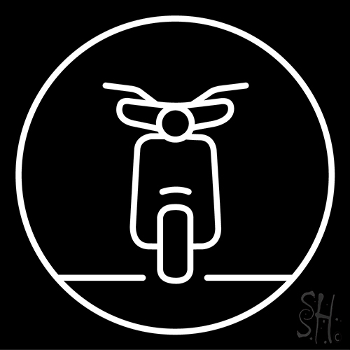 Vespa Front Neon Sign