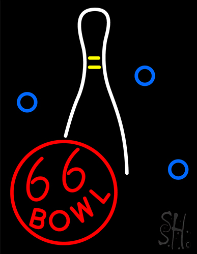 66 Bowl Neon Sign