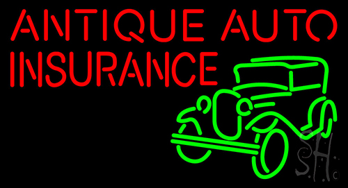 Antique Auto Insurance Neon Sign