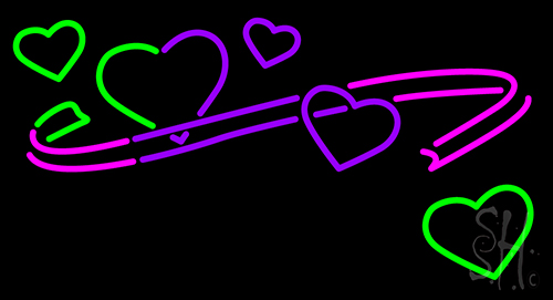 Art Heart Art Line Neon Sign