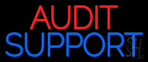 Audit Support Neon Sign