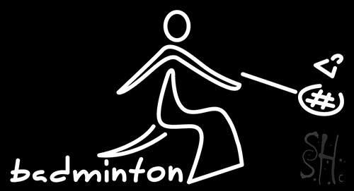 Badminton Neon Sign