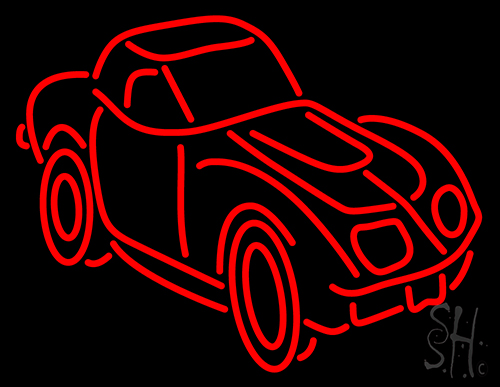 Car Red Logo Neon Sign