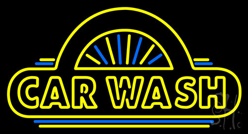 Car Wash Logo Neon Sign