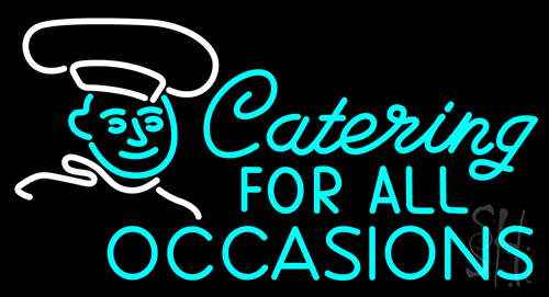 Catering For All Occasions With Chef Neon Sign