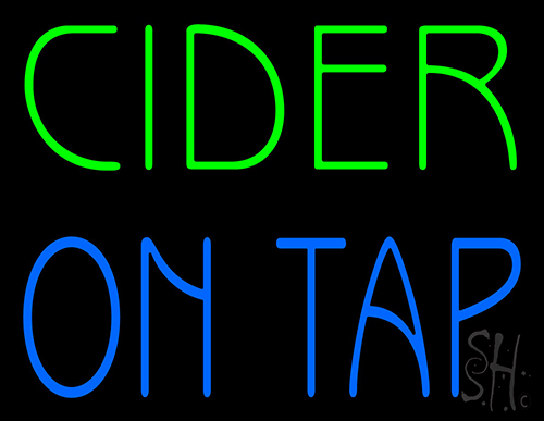 Cider On Tap Neon Sign