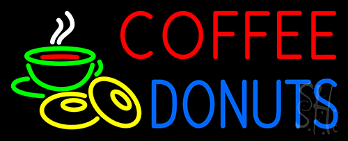 Coffee Donuts Neon Sign