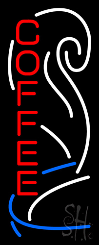 Coffee Vertical Neon Sign