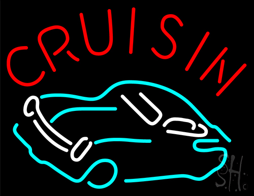 Crusin Car Logo Neon Sign