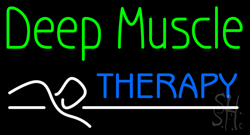 Deep Muscle Therapy Neon Sign