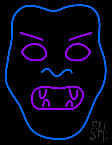 Devil Face Neon Sign