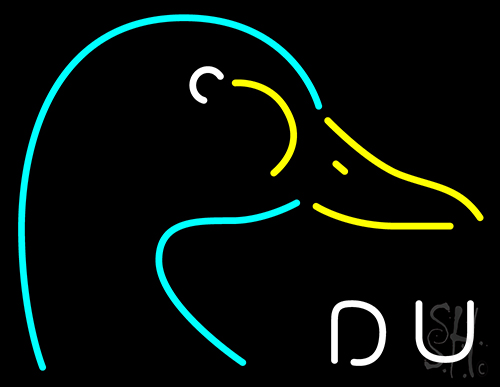 Duck Logo Neon Sign