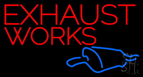 Exhaust Works Neon Sign