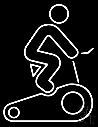 Fitness Sports Icons Set Neon Sign