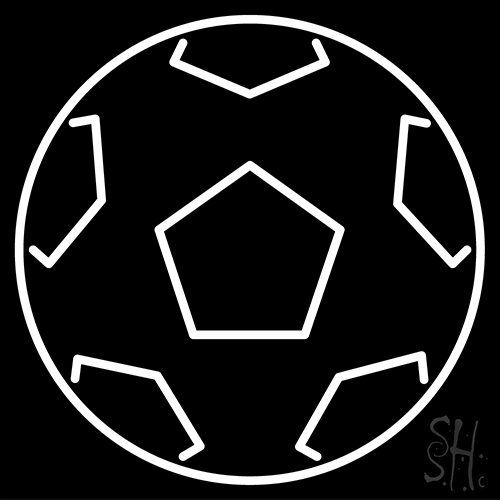 Football Icon Neon Sign